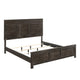 Aani Queen Size Bed | Framed Headboard | Farmhouse Nutmeg Brown