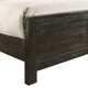 Aani Queen Size Bed | Framed Headboard | Farmhouse Nutmeg Brown
