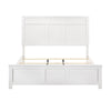 Aani King Size Bed | Framed Headboard | Farmhouse White Finish
