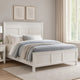 Aani King Size Bed | Framed Headboard | Farmhouse White Finish