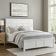 Aani King Size Bed | Framed Headboard | Farmhouse White Finish