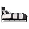 Umi King Size Bed | Solid Wood Panel Headboard | Farmhouse Black