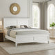 Umi King Size Bed | Solid Wood Panel Headboard | Farmhouse White