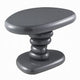 Fory End Table I 22" Asymmetric Stacked Pebble Base I High Gloss Gray