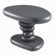 Fory End Table I 22" Asymmetric Stacked Pebble Base I High Gloss Gray