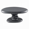 Fory End Table I 30" Asymmetric Stacked Pebble Base I High Gloss Gray