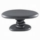 Fory End Table I 30" Asymmetric Stacked Pebble Base I High Gloss Gray
