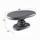 Fory End Table I 30" Asymmetric Stacked Pebble Base I High Gloss Gray
