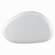 Vayu Coffee Table I 30" Asymmetric Pebble Design I High Gloss White