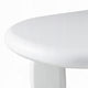 Vayu End Table I 30" Asymmetric I Tri Pebble Legs I High Gloss White