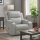 Ely Power Motion Reclining Chair w LED | Light Gray Synthetic Leather