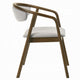 Lina Dining Side Chair | Gray Chenille Seat & Back | Walnut Brown Wood