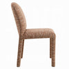 Ladi Dining Side Chair Set of 2 | Brown Chenille Padded Seat & Back