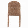 Ladi Dining Side Chair Set of 2 | Brown Chenille Padded Seat & Back
