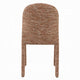 Ladi Dining Side Chair Set of 2 | Brown Chenille Padded Seat & Back