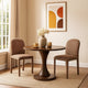 Ladi Dining Side Chair Set of 2 | Brown Chenille Padded Seat & Back