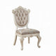 Cheny Dining Side Chair Set of 2 | Faux Leather | Baroque Pearl Beige