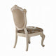 Cheny Dining Side Chair Set of 2 | Faux Leather | Baroque Pearl Beige