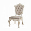 Cheny Dining Side Chair Set of 2 | Faux Leather | Baroque Pearl Beige