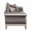 Fil Classic Sofa with 4 Pillow | Button Tufting | Antique White Trim 88"