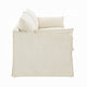 Seya Modern Sofa with 2 Pillow | Beige Linen Plush Cushions | 82"