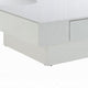 Keya Coffee Table | 43" Square Plinth Top | High Gloss White Finish