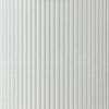 Del Modern Side End Table | 22" Round Top | Glossy White Ribbed Base