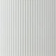 Del Modern Side End Table | 22" Round Top | Glossy White Ribbed Base