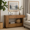 Ayma Sofa Console Table | 4 Drawers | 54" Rectangular | Oak Brown