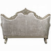 Bertha Baroque Loveseat with 3 Pillows | Tufted Champagne Gray | 70"