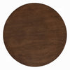 Sana Side End Table | 20" Round Top | Rustic Fluted Base | Dark Brown
