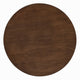 Sana Side End Table | 20" Round Top | Rustic Fluted Base | Dark Brown