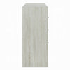 Geya Wide Dresser | 8 Drawers with Chrome Metal Handles | Light Gray
