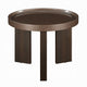 Lexy Side End Table | 24" Round Top | High Gloss Blackish Green