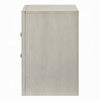 Remy Nightstand | 3 Contemporary Faceted Drawers | Antique White Finish