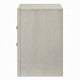 Remy Nightstand | 3 Contemporary Faceted Drawers | Antique White Finish
