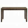 Dexy Dining Table | 59" Rectangular Top | Farmhouse Walnut Brown