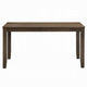 Dexy Dining Table | 59" Rectangular Top | Farmhouse Walnut Brown