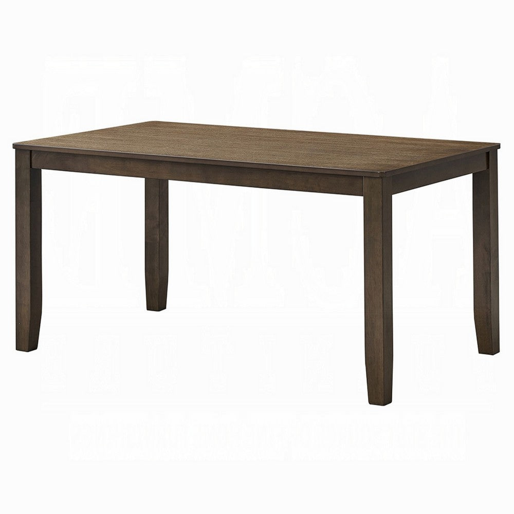 Dexy Dining Table | 59" Rectangular Top | Farmhouse Walnut Brown