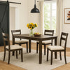 Dexy Dining Table | 59" Rectangular Top | Farmhouse Walnut Brown