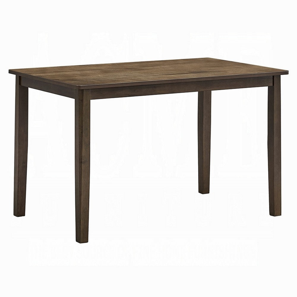 Dexy Dining Table | 47" Rectangular Top | Farmhouse Walnut Brown