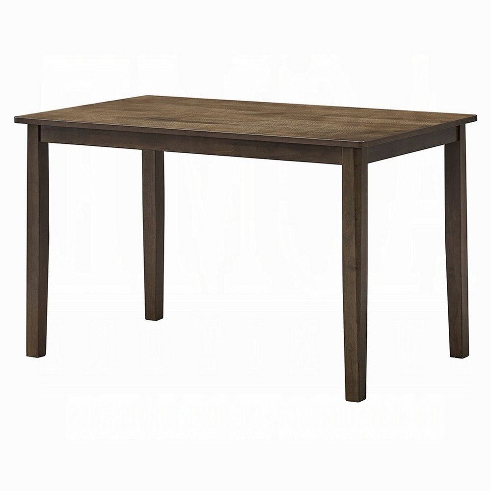 Dexy Dining Table | 47" Rectangular Top | Farmhouse Walnut Brown