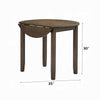 Dexy Dining Table | 35" Round Top | Farmhouse Walnut Brown Wood