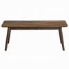Fexy Coffee Table | 47" Rectangular Top w Angled Legs | Walnut Brown