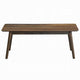 Fexy Coffee Table | 47" Rectangular Top w Angled Legs | Walnut Brown