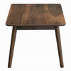 Fexy Coffee Table | 47" Rectangular Top w Angled Legs | Walnut Brown