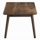 Fexy Coffee Table | 47" Rectangular Top w Angled Legs | Walnut Brown