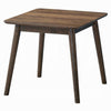 Fexy Side End Table | 24" Square Top w Angled Legs | Walnut Brown