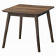 Fexy Side End Table | 24" Square Top w Angled Legs | Walnut Brown