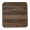 Fexy Side End Table | 24" Square Top w Angled Legs | Walnut Brown